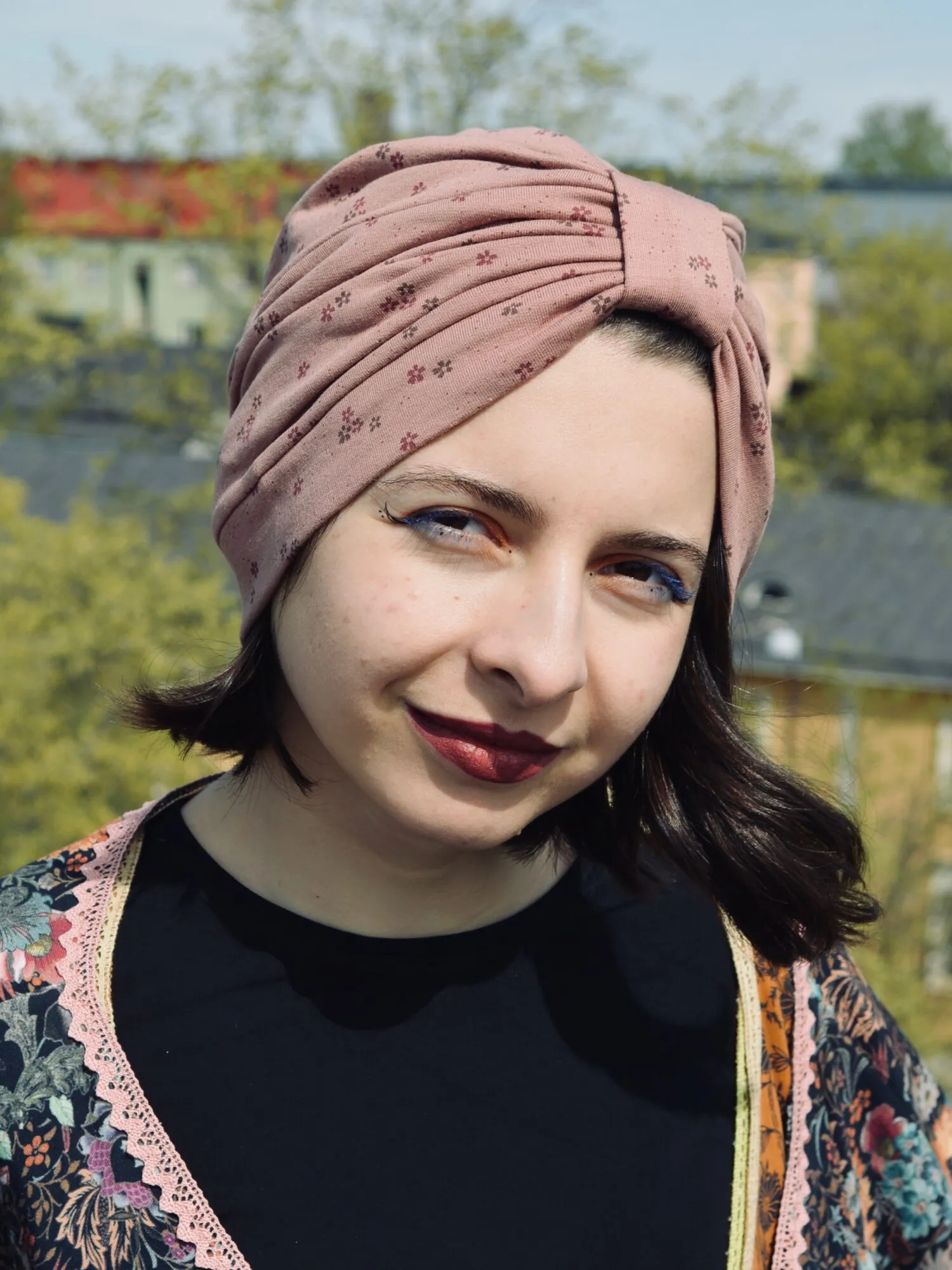 TURBAANI CLASSIC roosa trikoo