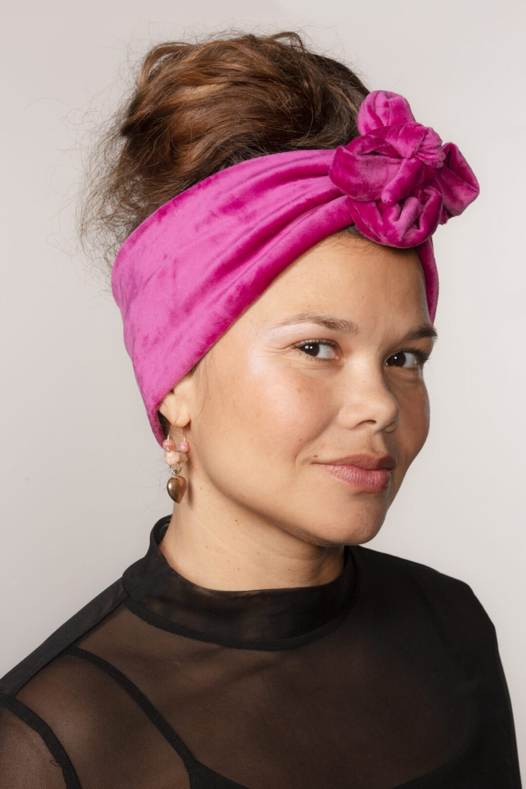 PANTA VARIETÉ pinkki sametti