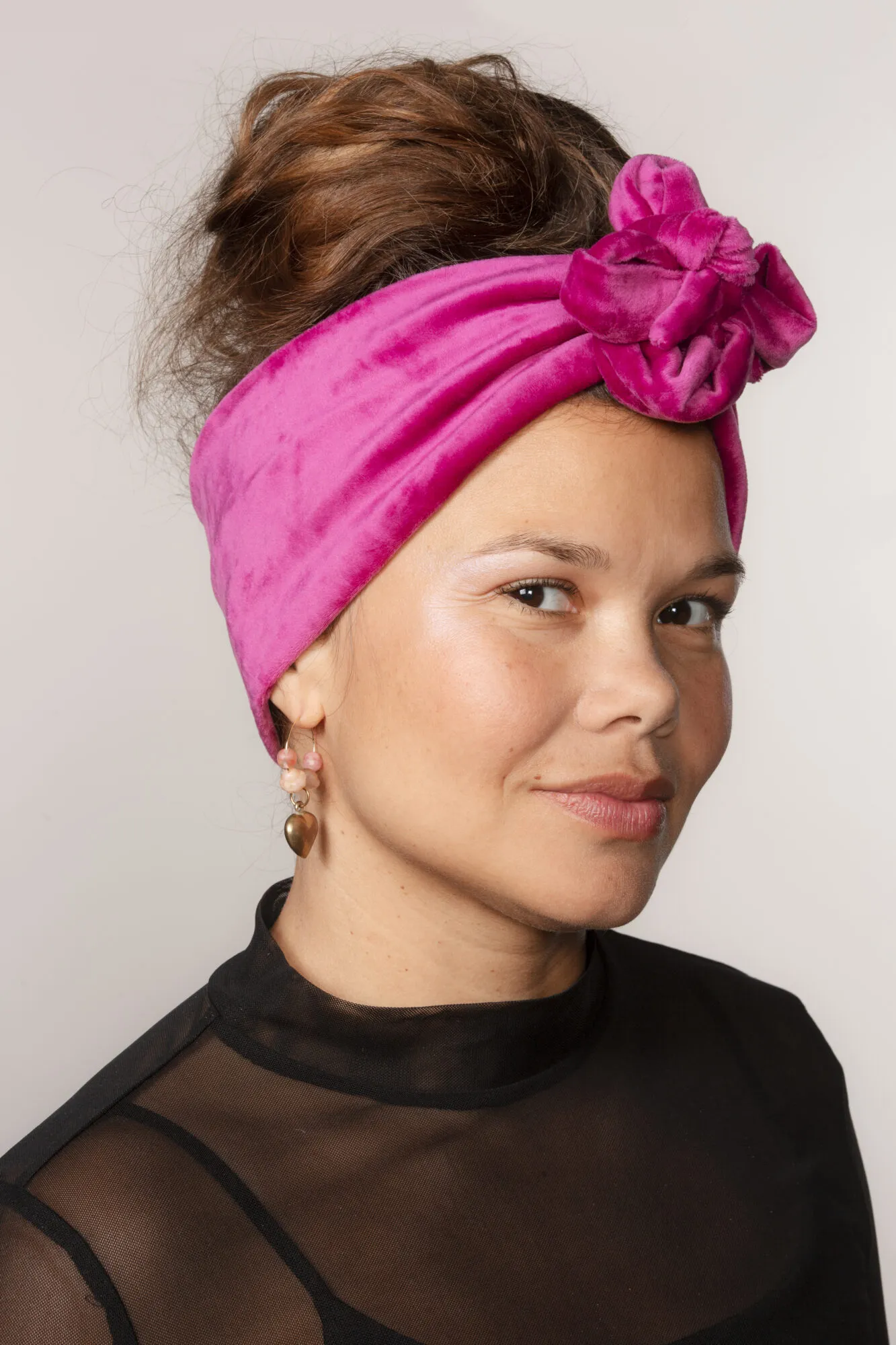 PANTA VARIETÉ pinkki sametti